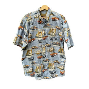 Clearwater Outfitters Men's Short Sleeve Shirt Size Large Classic Cars & Drive